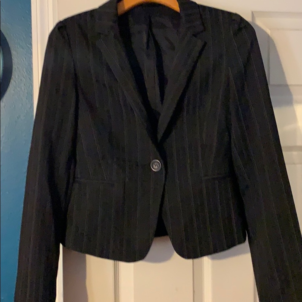 Striped suit jacket